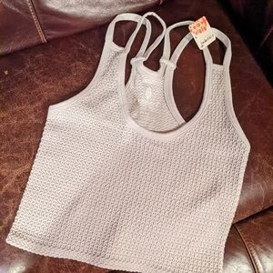 Free People Movement Waffle Scoop Neck Tank
